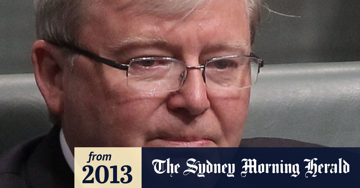 Video FULL SPEECH Kevin Rudd quits